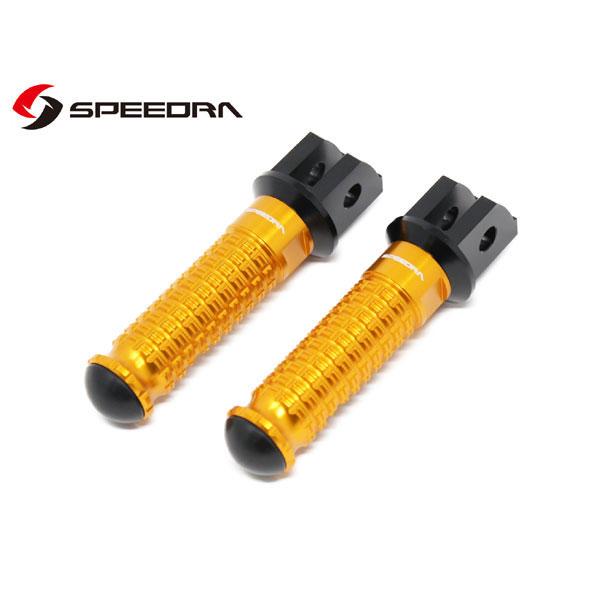 SSK SPEEDRA アルミ削り出しステップ スタンダードタイプ ライダー用(ブラック/ゴールド)...