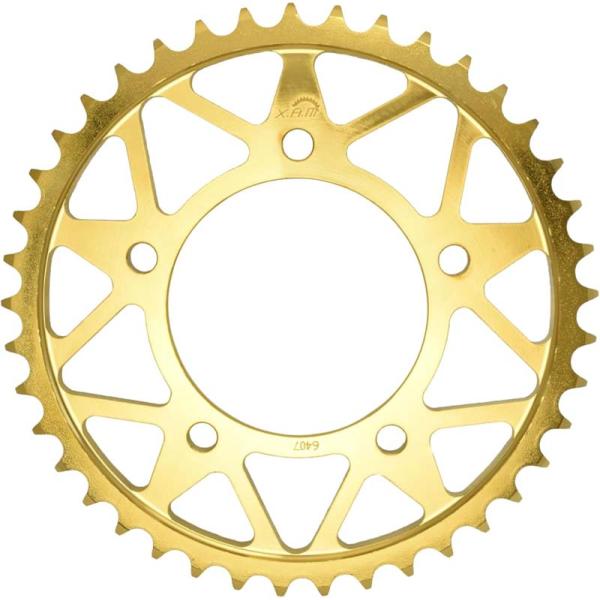 X.A.M  ZX-14 ZZR-1400 スプロケット リア タフライトスチール ゴールド  53...