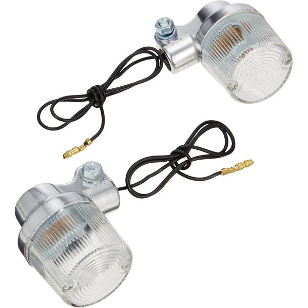 【4月3日出荷】CGC 500・マル ランプ(2P) メッキ/シロ 　60010