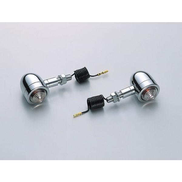 【○メーカー在庫あり】ハリケーン ミニブレットウインカー(クリアレンズ)  　HA5213C-01