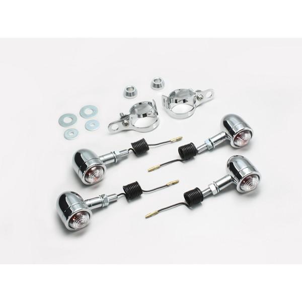 【×欠品中 要納期確認】ハリケーン ミニブレットウインカーキット(CL) バルカン　HA5417C-...