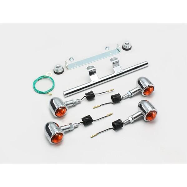 【×欠品中 要納期確認】ハリケーン ミニブレットウインカーキット(OR) シャドウ　HA5429-0...