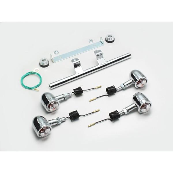 【×欠品中 要納期確認】ハリケーン ミニブレットウインカーキット(CL) シャドウ　HA5429C-...