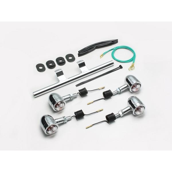 【×欠品中 要納期確認】ハリケーン ミニブレットウインカーキット(CL) シャドウ　HA5430C-...