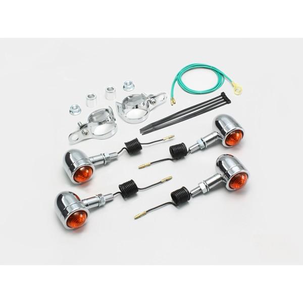 【×欠品中 要納期確認】ハリケーン ミニブレットウインカーキット(OR) Dスター2　HA5433-...