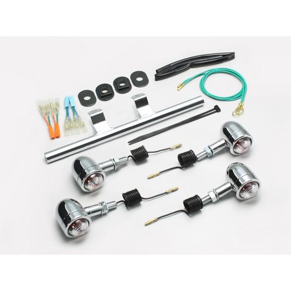 【×欠品中 要納期確認】ハリケーン ミニブレットウインカーキット(CL)シャドウS　HA5439C