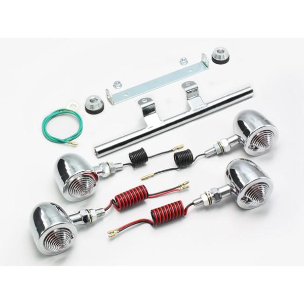 【×欠品中 要納期確認】ハリケーン ブレットウインカーキット(CL) シャドウ4S　HA5529C-...