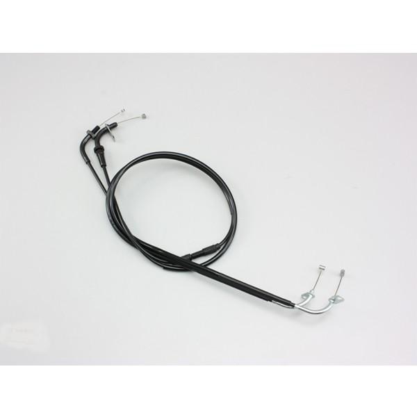 【○メーカー在庫あり】ハリケーン ロングスロットルケーブルW   ブラック　HB6325-30