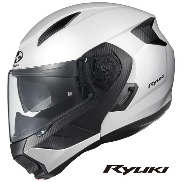 OGKカブト システムヘルメット RYUKI(リュウキ)  ホワイトメタリック  XL(61-62c...