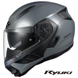 OGKカブト システムヘルメット RYUKI(リュウキ)  ミディアムグレー  L(59-60cm)  OGK4966094596057｜partsbox2