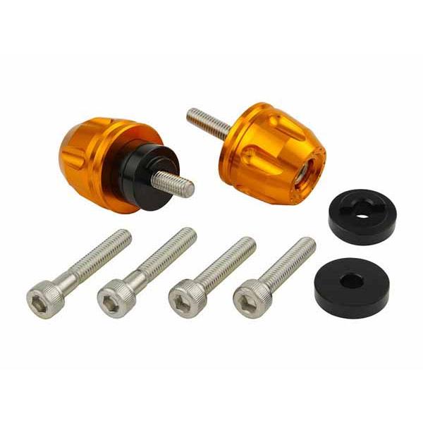 【3月31日出荷】POSH リボルバーエンド ホンダ/スズキ車用 M6タイプ[ゴールド] P0321...