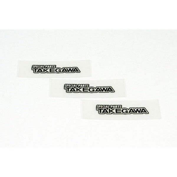 【4月3日出荷】武川  ステッカー タケガワ XS クロ (3マイ)　08-01-0011