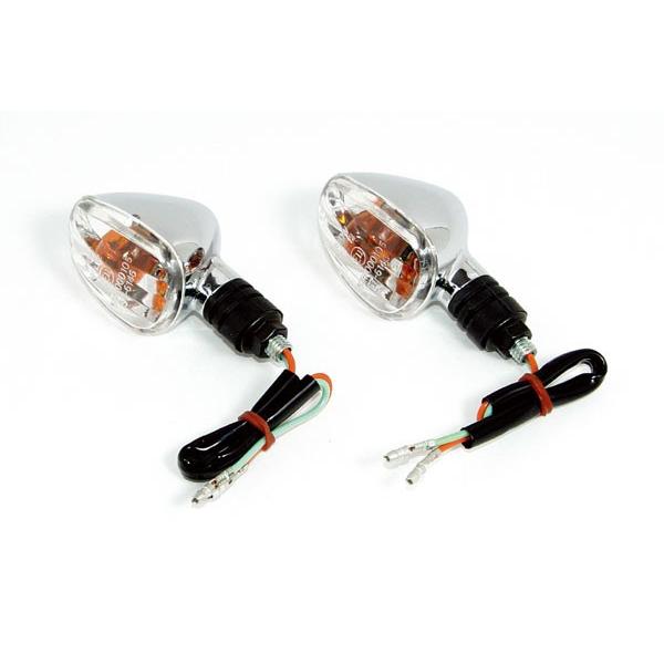 武川  ストリームラインウインカーSET(R/メッキ)XR　09-03-0935