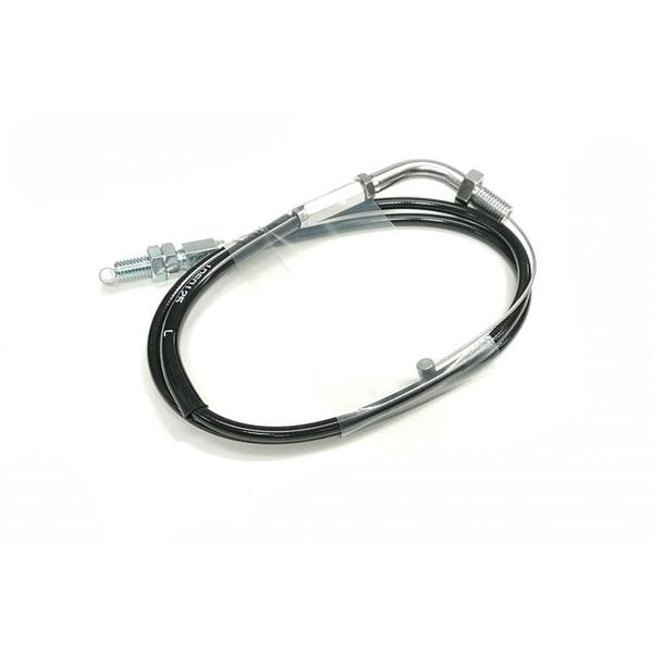 アクティブ デイトナ675 トライアンフ 専用スロットルワイヤー【メッキ金具/アウターブラック】(引...