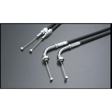 【在庫あり】アクティブ Z1000 Z900RS 専用スロットルワイヤー【メッキ金具/アウターブラッ...