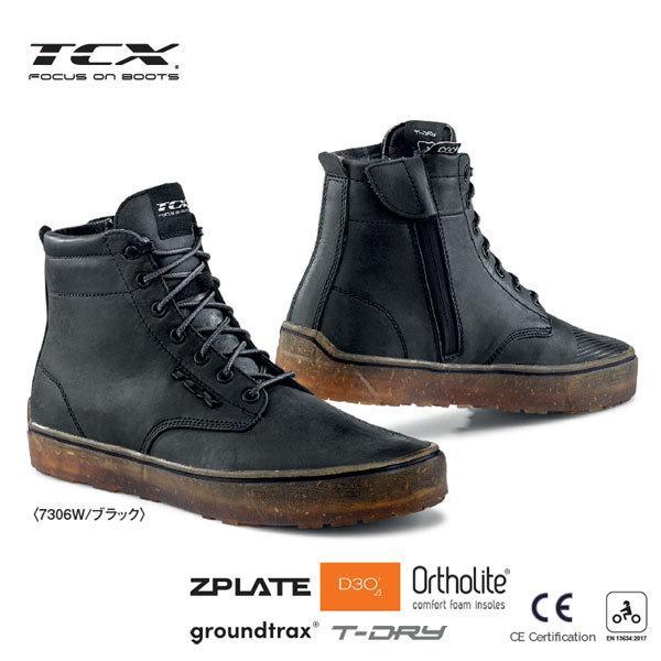 デイトナ TCX 7306W ダートウッド Waterproof ライディングブーツ ブラック 39...