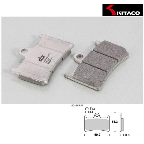 【3月25日出荷】キタコ SBSブレーキパッド 634DS-2 フロント専用  YZF-R1/T-M...