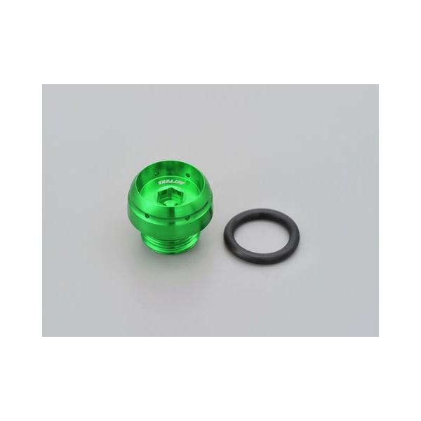 【3月31日出荷】デイトナ アルミビレットオイルフィラーキャップ BULLETタイプ[グリーン] M...