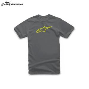 alpinestars アルパインスターズ Tシャツ AGELESS TEE  1855 CHARCOAL HI VIS YELLOW[Lサイズ]  ALP8059175133381