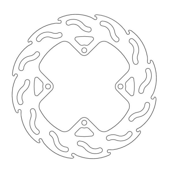 モトマスター CRF150/CR85/CR80 フレイム ステンローター リア MM110205S