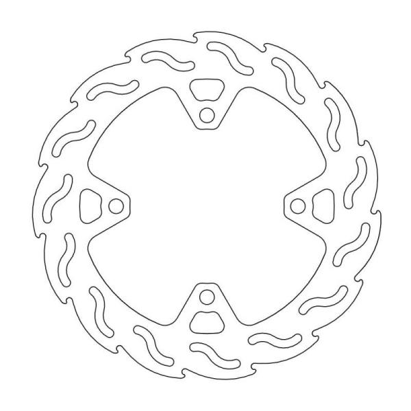 モトマスター ZX-14R/1400GTR他 リアディスク フレイム ステンローター Φ250(5m...