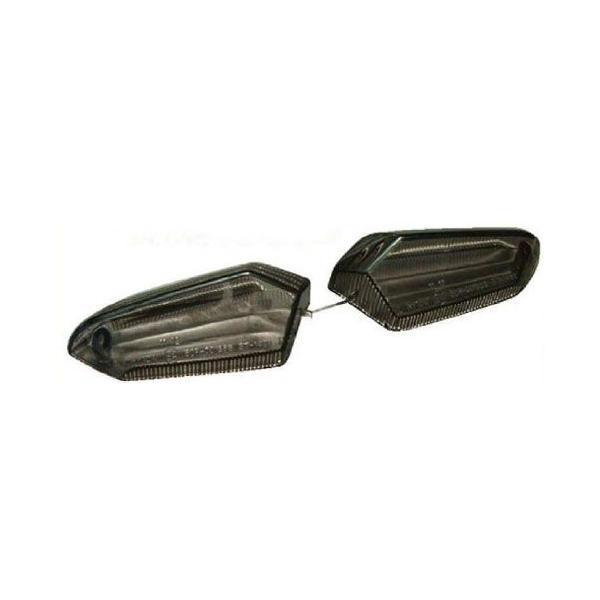 【4月21日出荷】POSH ニンジャ250/Z250他　スモークウインカーレンズセット　P07207...
