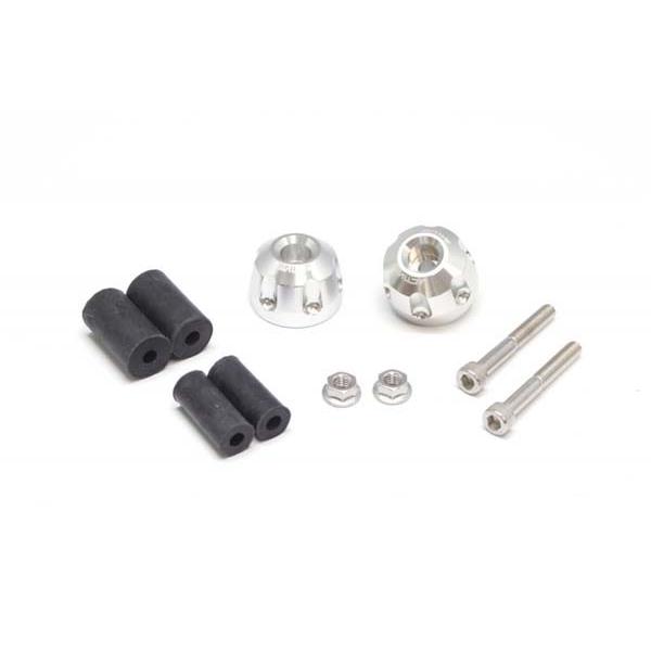 【在庫あり】ACTIVE(アクティブ) アルミバーエンド φ33-L22.5 リボルバー[シルバー]...