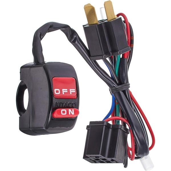 【4月4日出荷】キタコ  ライトON/OFFスイッチH-4シングル　755-1000100