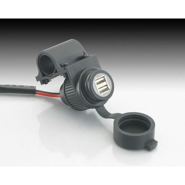 【4月8日出荷】キタコ  汎用（DC12Ｖ車用)　USB電源(ハンドルクランプ付き)　 80-757...