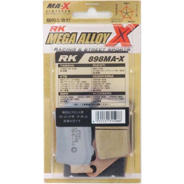 【3月27日出荷】RKジャパン RK-898MA-X シンタードパッド 　898MA-X