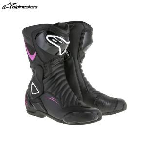 【5月14日出荷】alpinestars アルパインスターズ レディース STELLA SMX-6 V2 ブーツ  1032 BLACK FUCHSIA WHITE[EU38/24.0cm] ALP8021506618416｜partsbox5