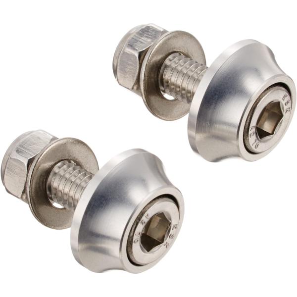 【4月4日出荷】POSH NOプレートCAPボルト&amp;ナットシルバー　200383