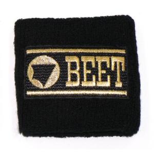【5月28日出荷】BEET BEET ロゴ入り　リストバンド[黒]　0708-RTB-04｜partsboxpm