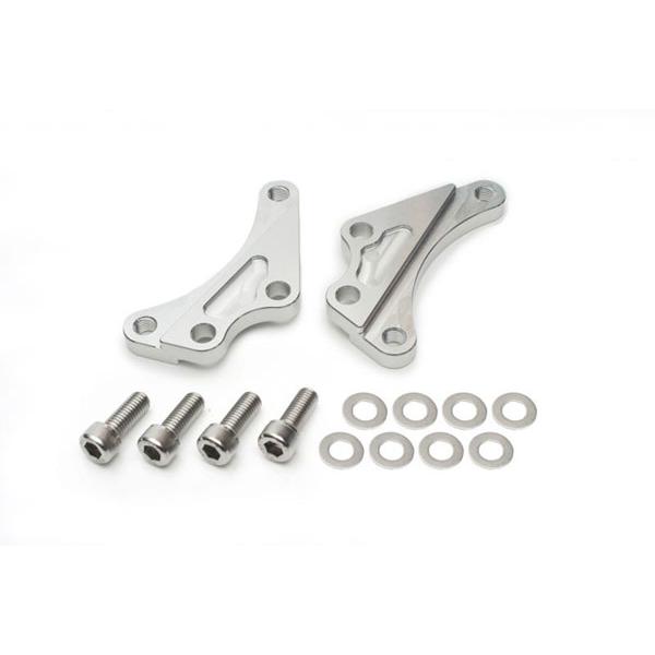 アクティブ XJR1300他 キャリパーサポート シルバー (40mmピッチ&amp;STDローター径用) ...