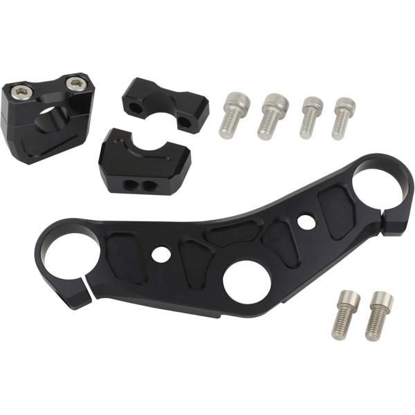 シフトアップ APE50 APE100 ビレットトップブリッジ クランプSET (アルミ削り出し ブ...