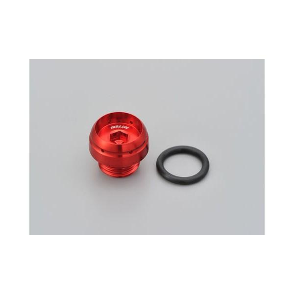 【3月31日出荷】デイトナ アルミビレットオイルフィラーキャップ BULLETタイプ[レッド] M2...
