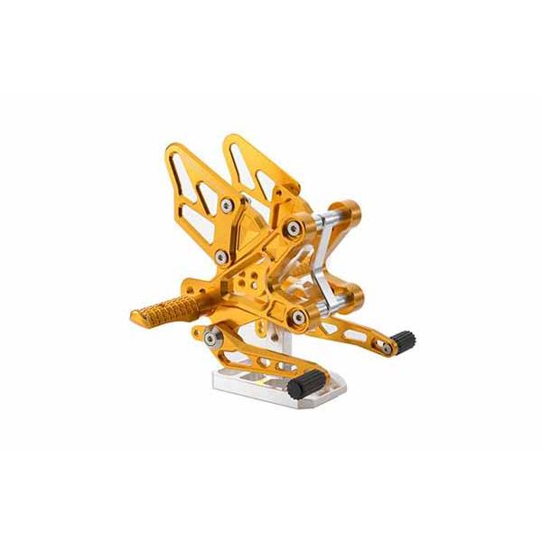 【4月25日出荷】アールズギア ZX-25R・ZX-4R ライディングステップ （オレンジゴールド）...