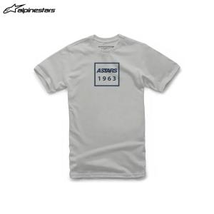 alpinestars アルパインスターズ Tシャツ BOX TEE  19 SILVER[Mサイズ]  ALP8059175947964｜partsboxpm