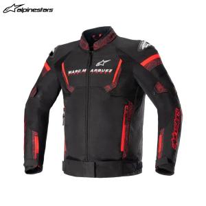 【5月16日出荷】alpinestars アルパインスターズ MM93 T-GP IGNITION AIR ジャケット ASIA  1303 BLACK BRIGHT RED[Lサイズ]  ALP8059347017068｜partsboxpm