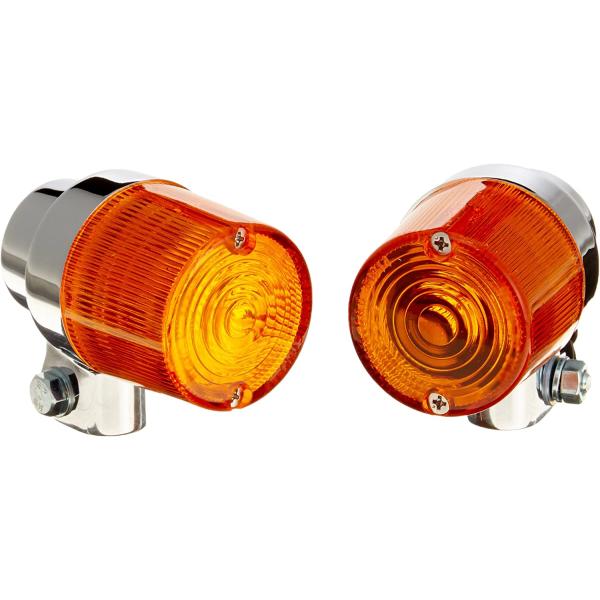 【4月7日出荷】CGC 300・マル ランプ(2P)メッキ/アンバー　21134