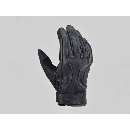 【4月1日出荷】デイトナ DG-028 デニムストライプレザーグローブ ブラック XL DAY629...