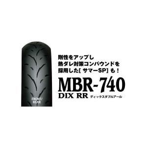 【5月28日出荷】IRC MBR-740 DIX RR フロント/リア共用 90/90-10 50J TL  IRC121114｜partsboxpm