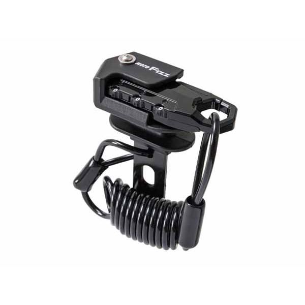 【7月14日出荷】TANAX ヘルメット用ワイヤーロック コイル ブラック MF-4758