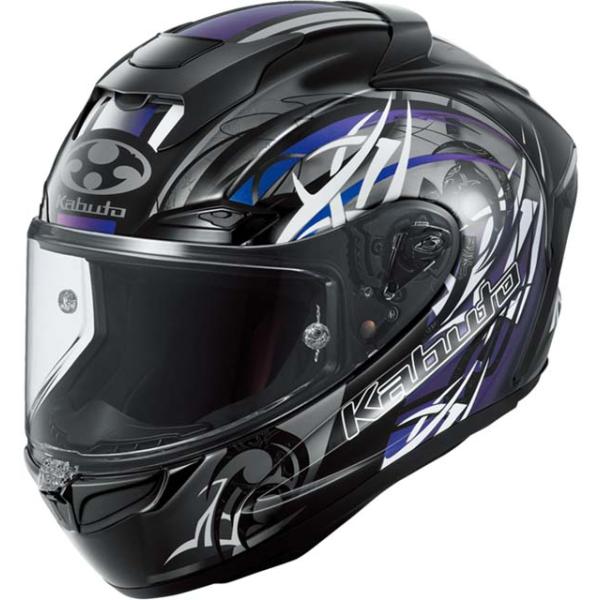 【7月4日出荷】OGK Kabuto F-17 NEBURA ブラックホワイトパープル S(55-5...