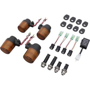 POSH Z900RS/CAF? LED スーパーバイクウインカーキット ブラックボディ/オレンジレ...