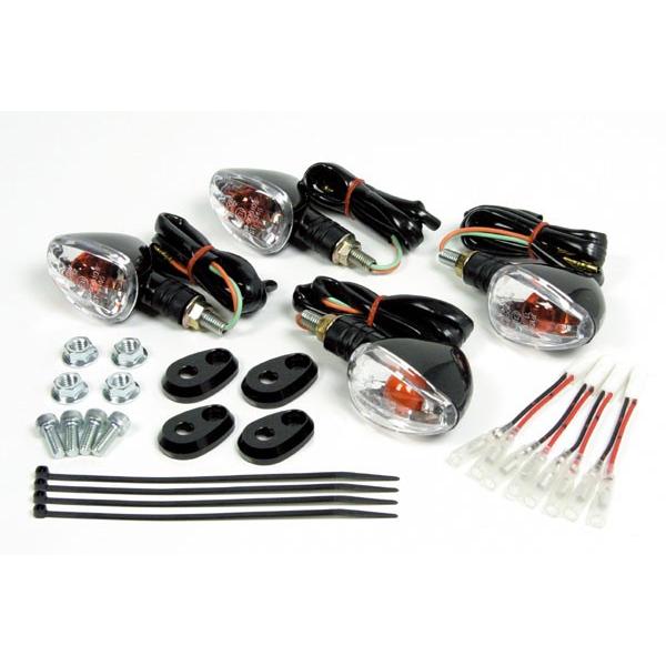 【4月14日出荷】武川  ウインカーSET(4P/BK) ニンジャ250R　05-08-0282