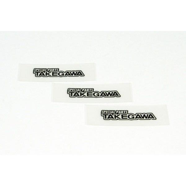 【4月3日出荷】武川  ステッカー タケガワ XS クロ (3マイ)　08-01-0011