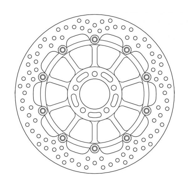 モトマスター ZX-12R/ZZR1100D/ZX-7RR他 フロントディスク ヘイローディスクΦ3...