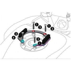 ヘプコ＆ベッカー Lock-it タンクリングフィッティング6H  BMW/KTM/DUCATI  506003-6｜partsboxsj