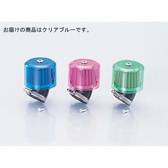 【4月3日出荷】キタコ  Sパワーフィルター 35MM 45゜ クリアBL　515-0800350